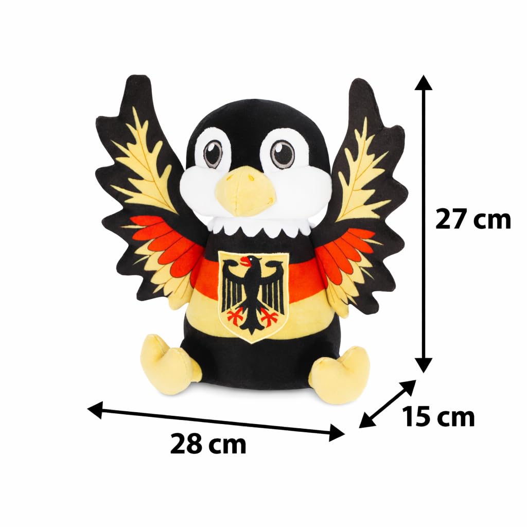 ProSx Kuscheltier I Individuell I Kuschelkissen aus Plüsch I Plüschtiere mit Flaggendesigns I Geschenkidee für Kinder & Erwachsene I 25-30cm I Teddy Buddy zum Kuscheln Baby & Mädchen (Deutschland)