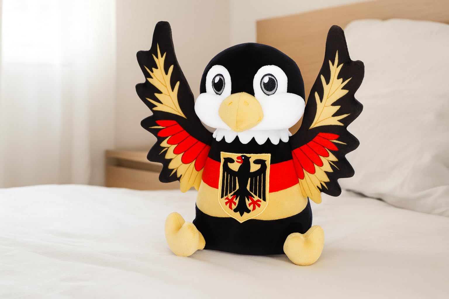 ProSx Kuscheltier I Individuell I Kuschelkissen aus Plüsch I Plüschtiere mit Flaggendesigns I Geschenkidee für Kinder & Erwachsene I 25-30cm I Teddy Buddy zum Kuscheln Baby & Mädchen (Deutschland)