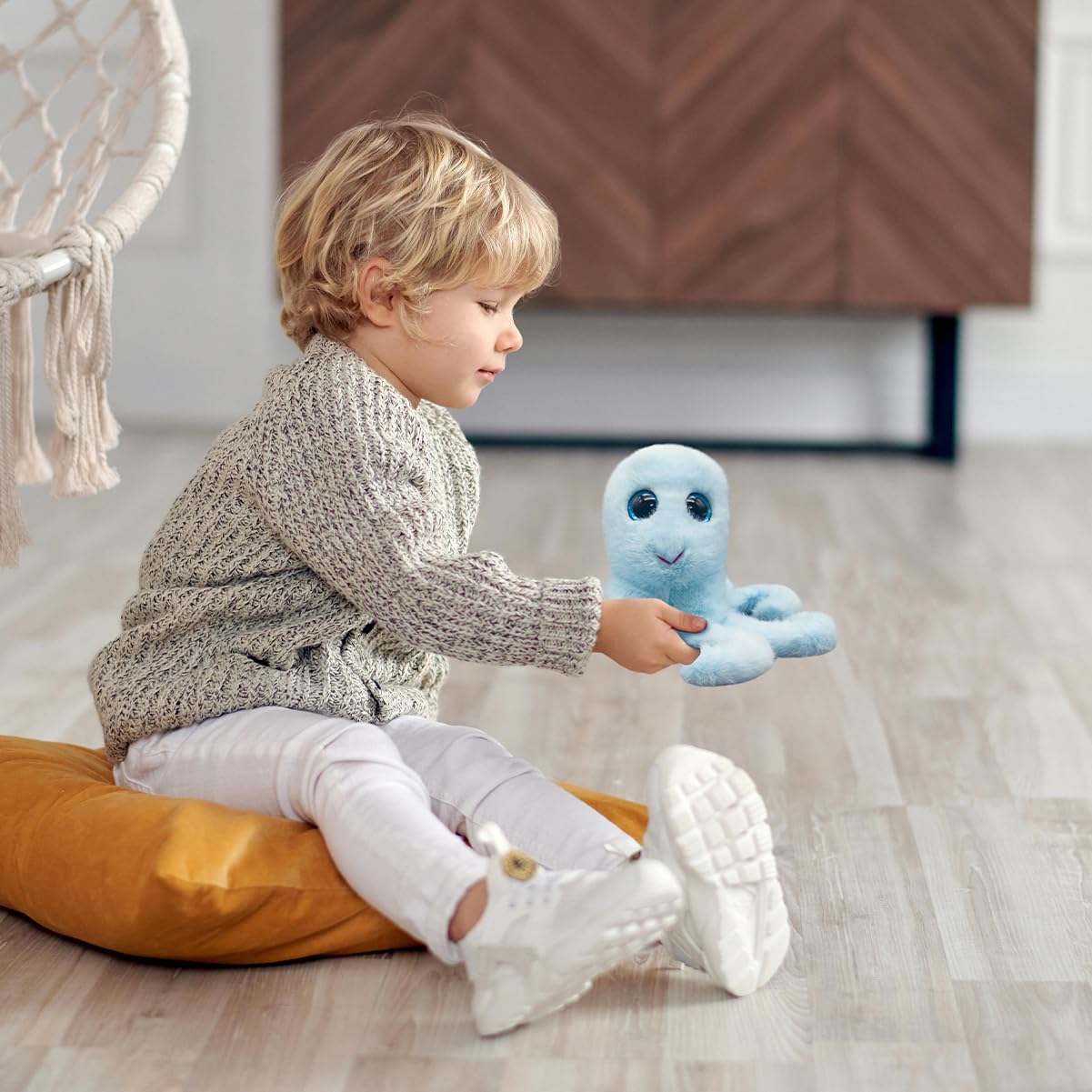 Gisqis Octopus Kuscheltier Süß 25cm Oktopus Kuscheltier Baby Krake Plüschtier Weiche Stofftier Plushies Für Kinder Geburtstage Und Besondere Anlässe