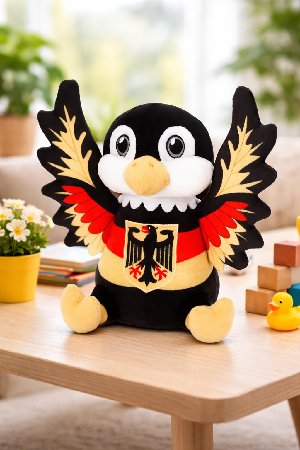 ProSx Kuscheltier I Individuell I Kuschelkissen aus Plüsch I Plüschtiere mit Flaggendesigns I Geschenkidee für Kinder & Erwachsene I 25-30cm I Teddy Buddy zum Kuscheln Baby & Mädchen (Deutschland)