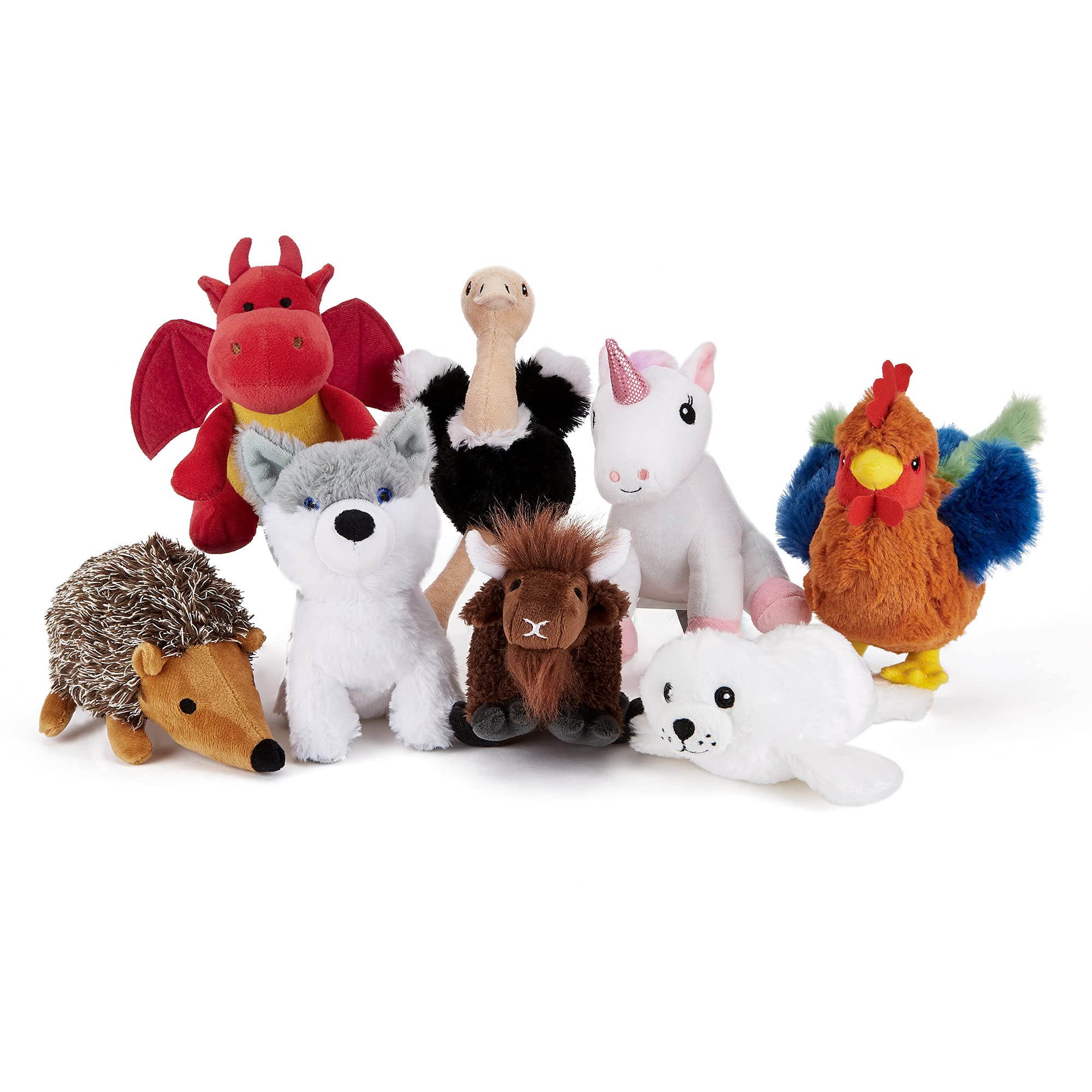 Zappi Co Kinder Kuschelweiches Plüschtier - Perfekte kuschelige Spielgefährten für Kinder Geburtstage und besondere Anlässe(12-15cm) (Igel)